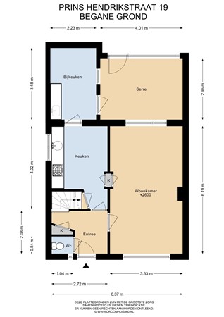 Floorplan - Prins Hendrikstraat 19, 6127 BR Grevenbicht